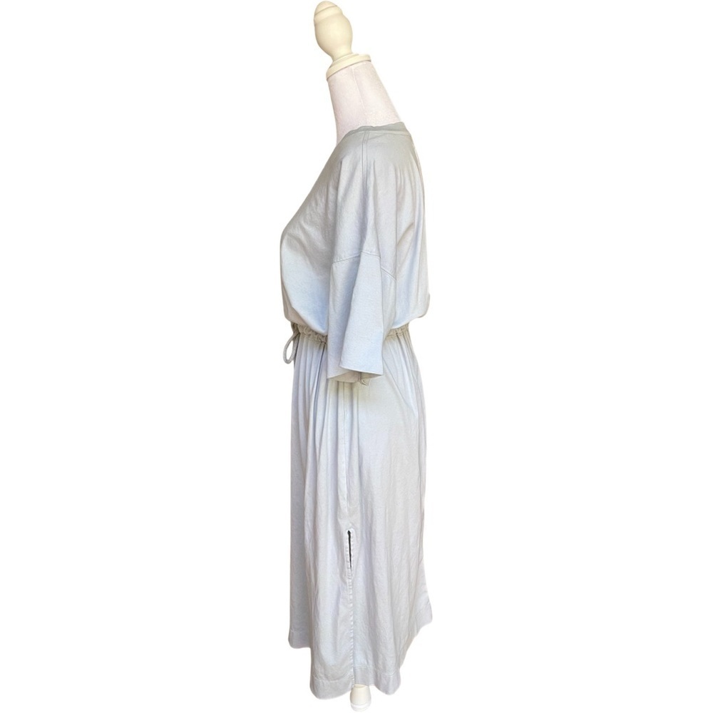 Everlane The Luxe Cotton Tie Front Tee Midi Dress Size Medium - Picture 2 of 7